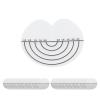 100Pcs Hair Heat Guards with Scale Single Hole PVC Glue Protector Hair Extension Tools for Hair view 3