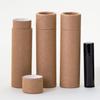 2 OZ Kraft Brown Paperboard Lip Balm/Salve/Cosmetic/Lotion Tubes (500) view 1