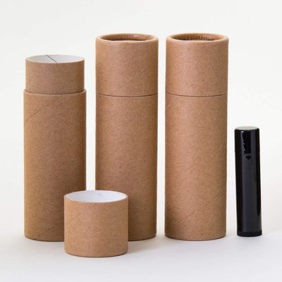 3 OZ Kraft Brown Paperboard Lip Balm/Salve/Cosmetic/Deodorant Tubes (25)