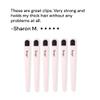 L'ANGE HAIR Rubber Sectioning Hair Clips | Narrow-Tipped Design | For Parting & Sectioning Hair | Easy Grip Handles | Professional Styling Results | 6-Pack (Blush) view 4