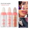 GL-Turelifes Hightlighter Stick Puff Fairy Highlight Powder Glitter Loose Brush Contouring Shimming for Eyes, Face, Body Tiktok Makeup (#01 White), 0.31 Ounce (Pack of 1), 9 grams view 2