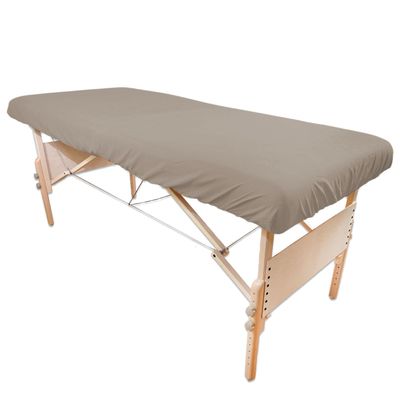 10 Pack - Tranquility Microfiber Massage Table Fitted Sheets by Body Linen- Lightweight, Durable Fitted Sheets For Massage Table & Spa. Wrinkle Free, Secure Fitting, Soft & No Pilling- Walnut