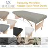 10 Pack - Tranquility Microfiber Massage Table Fitted Sheets by Body Linen- Lightweight, Durable Fitted Sheets For Massage Table & Spa. Wrinkle Free, Secure Fitting, Soft & No Pilling- Mirage view 2
