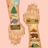 xo, Fetti Camping Party Supplies Temporary Tattoos - 44 Metallic Styles | Outdoor Wilderness Birthday, Forest Animals Favors, Gone Fishing Bday view 2