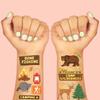 xo, Fetti Camping Party Supplies Temporary Tattoos - 44 Metallic Styles | Outdoor Wilderness Birthday, Forest Animals Favors, Gone Fishing Bday view 4