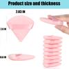 8 Pcs Cotton Powder Puff Face,JASSINS Triangle super soft for Both dry and wet Makeup Setting/Concealer/Loose and Body Powder/Foundation/Blush Makeup Sponge Set (Pink) view 3