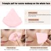 8 Pcs Cotton Powder Puff Face,JASSINS Triangle super soft for Both dry and wet Makeup Setting/Concealer/Loose and Body Powder/Foundation/Blush Makeup Sponge Set (Pink) view 4