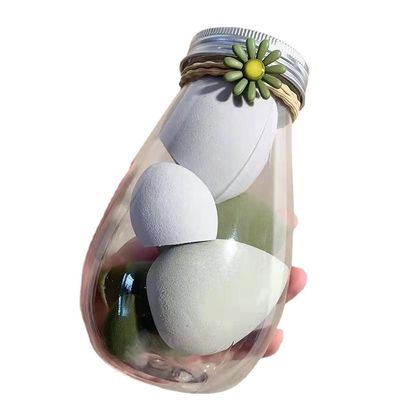 6-Pack of Beauty Eggs Bottled Super Soft Sponge Puff Makeup Eggs Color random delivery