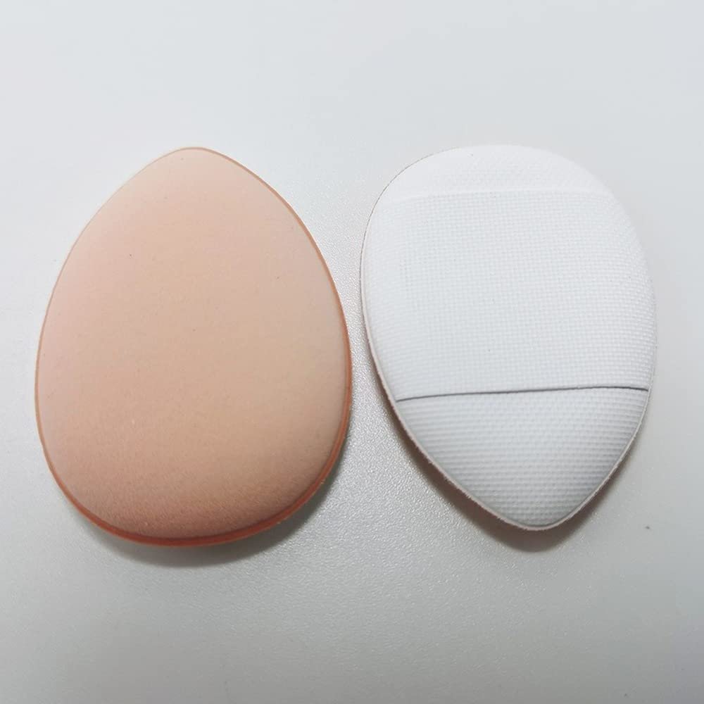 Thumb Air Cushion Mini Concealer Foundation Puff Fingertip Mini Water Droplet Wet and Dry BB Small Finger Powder Puff (white)