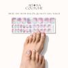 Adora Couture Semi Cured Gel Nail Strips - 32 pcs Gel Pedicure Stickers, Easy to Apply & Remove Toenail Stickers, Salon Quality at Home & Long Lasting - UV Nail Lamp Required - Modern Disco P view 2