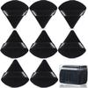 8 Pcs Cotton Powder Puff Face,JASSINS Triangle super soft Both dry and wet Makeup Setting Puff,For Concealer/Loose Powder/Body Powder/Foundation/Blush Makeup Sponge Set (Black) view 1