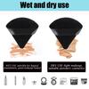 8 Pcs Cotton Powder Puff Face,JASSINS Triangle super soft Both dry and wet Makeup Setting Puff,For Concealer/Loose Powder/Body Powder/Foundation/Blush Makeup Sponge Set (Black) view 2