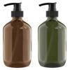 2 PCS 10 OZ Pump Bottle Plastic Pump Lotion Dispenser Empty Bottles Refillable Plastic Containers for Shampoo Lotion Body Wash, Creams, Moisturizer, Massage Oil, Multicolor view 1