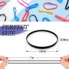 KANPRINCESS 1000PCS Hair Rubber Bands(deep color) view 2