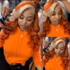13X4 Brazilian body wave 20 inch wig (Striped) view 1