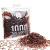 Kanprincess 1000pcs Brown Mini Rubber Bands, Soft Small Hair Ties for Kids Toddlers Girls, Elastic Ponytail Accessories, No Damage Baby Hair Styling (Brown) view 1