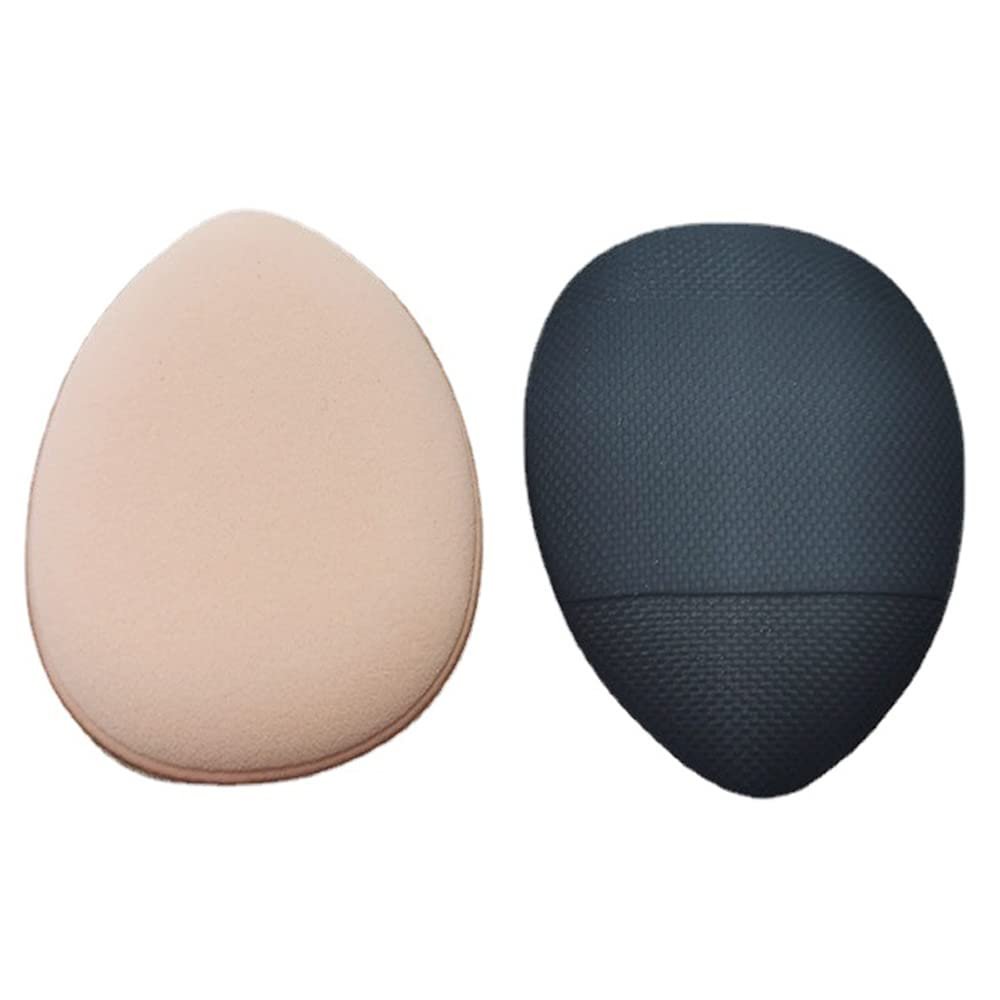 Thumb Air Cushion Mini Concealer Foundation Puff Fingertip Mini Water Droplet Wet and Dry BB Small Finger Powder Puff (black)