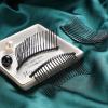5 Pieces 20 Teeth Metal Hair Comb Wedding Bridal Veil Comb Silver Hair Clip Accessories for Women view 3
