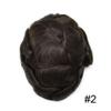 Mens Toupee Human Hair HAIR WONDERS Toupee For Men Hair Units Full 0.12mm Thin Skin Hair System with Natural Hairline Mens Hair Piece (6''*8'', 2# DARKEST BROWN-120% medium light to medium density) view 2