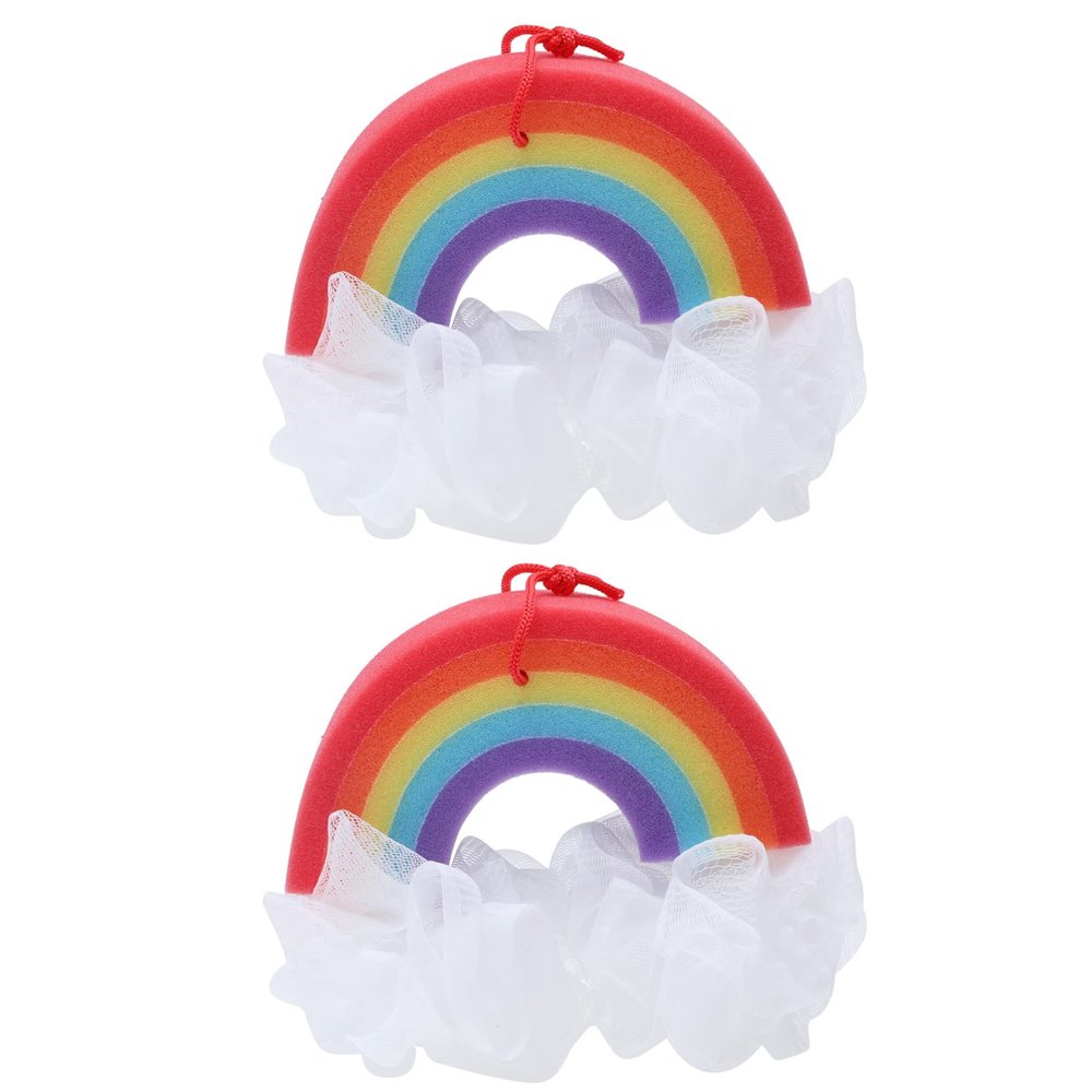 minkissy 2pcs Bath Bath Washcloth Skin Towels Balls for Babies Shower for Rich Foam Balls for Body Scruber Shower Sponge Cute