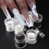6pcs White Rainbow Nail Glitter Holographic Shining Nail Glitter Candy Coat Powder Sugar Coating Effect Silver Nail Powder Nail Art Decorations Dust Diamond Black Dust for Nails view 1