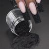 6pcs White Rainbow Nail Glitter Holographic Shining Nail Glitter Candy Coat Powder Sugar Coating Effect Silver Nail Powder Nail Art Decorations Dust Diamond Black Dust for Nails view 2