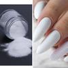 6pcs White Rainbow Nail Glitter Holographic Shining Nail Glitter Candy Coat Powder Sugar Coating Effect Silver Nail Powder Nail Art Decorations Dust Diamond Black Dust for Nails view 3