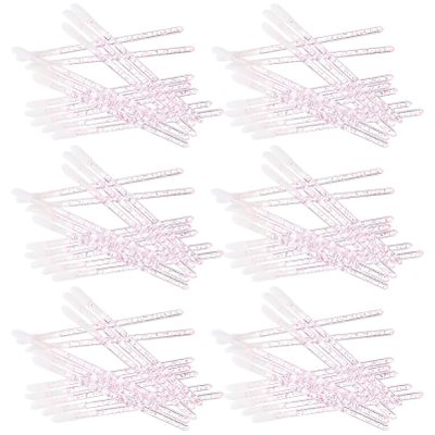 FOMIYES 1set Disposable Flocking Lip Brush Handle Portable Makeup Applicator for Even Lip and Liquid Cosmetics for Women Makeup Routine