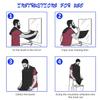 Beard Bib Apron Beard Catcher, Mens Hair Catcher for Shaving, Trimming - Grooming Accessories & Gifts for Dad or Husband (Black) view 3