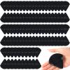 Meanplan 100 Pcs Powder Puff Face Soft Makeup Sponge Triangle Powder Puffs for Loose Velour Cosmetic Foundation Wet Dry Sponge Makeup Tools(Black) view 1