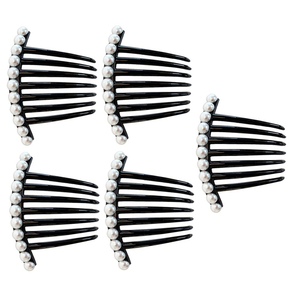 Lurrose 5pcs Hair Side Combs Elegant Hair Accessories for Weddings Parties Special Occasions Lightweight Charming Design for Women Girls