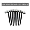 Lurrose 5pcs Hair Side Combs Elegant Hair Accessories for Weddings Parties Special Occasions Lightweight Charming Design for Women Girls view 3