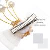 Foyte 3PCS Crystal Flower Hair Clip Pearl Leaf Wedding Hair Pin Princess Headpieces Rhinestone Floral Hair Vines Communion Hair Accessories for Women view 2