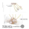 Foyte 3PCS Crystal Flower Hair Clip Pearl Leaf Wedding Hair Pin Princess Headpieces Rhinestone Floral Hair Vines Communion Hair Accessories for Women view 4