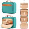 COOSKY Travel Hanging Toiletry Bag for Women, Cruise Ship Essentials, with Jewelry Organizer, Extra Large Makeup Dopp Kit, Waterproof Cosmetic Bags, Toiletries Kit Set with Trolley Belt, Blue view 1