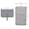 Hanging Toiletry Bag Toiletry Bag, Portable Storage Bag, Case Foldable Portable Bag with Humanized Separation, Wash Bag Unisex Cosmetic Bag Travel Bag view 2