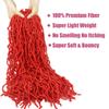 24 Inch 7 Packs Bright Red Soft Locs Crochet Hair Color New Faux Locs Pre-looped Super Lightweight Synthetic Hair Braids For Black Women(24inch, 7packs, red) view 2