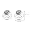 LALAFINA 12pcs Rhinestone Spiral Hair Clips for Women Elegant Hair Accessories for Weddings Bridal and Prom Flexible Types for Updos and Buns view 2