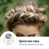 LALAFINA 12pcs Rhinestone Spiral Hair Clips for Women Elegant Hair Accessories for Weddings Bridal and Prom Flexible Types for Updos and Buns view 4