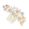 Lurrose Rhinestone Flower Wedding Hair Comb for Brides Elegant Side Comb Hair Accessory for Special Occasions and Celebrations for Weddings Proms and More view 1