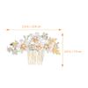Lurrose Rhinestone Flower Wedding Hair Comb for Brides Elegant Side Comb Hair Accessory for Special Occasions and Celebrations for Weddings Proms and More view 2