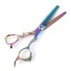 Professional Hairdressing Scissors 2x Premium Thinning Scissors Hairdressing Scissors Barber Shear Hair Thinning Stainless, Women Men[Colour] view 2