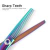 Professional Hairdressing Scissors 2x Premium Thinning Scissors Hairdressing Scissors Barber Shear Hair Thinning Stainless, Women Men[Colour] view 4