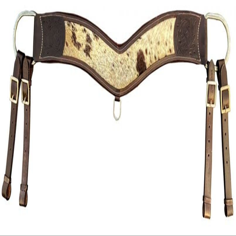 Hair on Cowhide Leather Tripping Collar