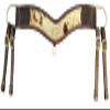 Hair on Cowhide Leather Tripping Collar view 1
