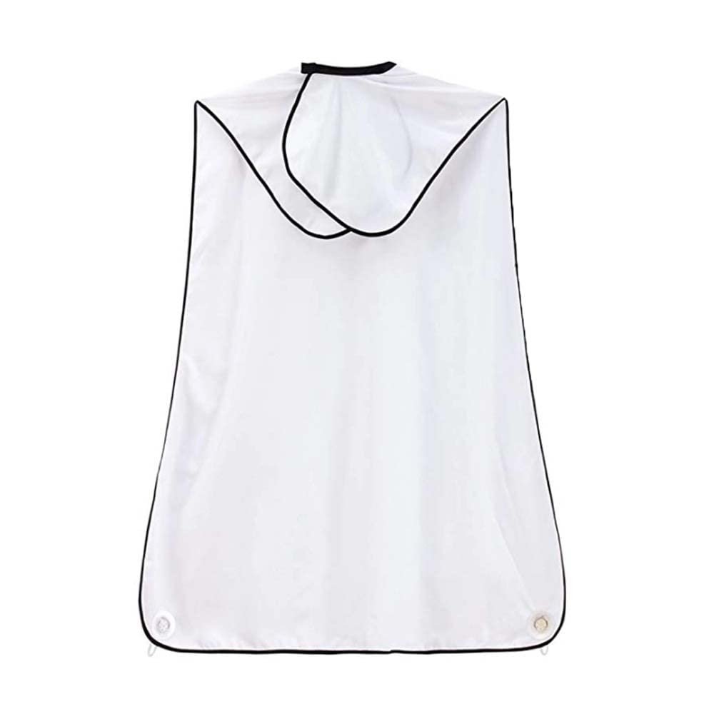 RELAND SUN Beard Bib, Beard Catcher, Men's Non-Stick Material Beard Apron, for Styling and Trimming, White, One Size, White, Medium