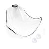 RELAND SUN Beard Bib, Beard Catcher, Men's Non-Stick Material Beard Apron, for Styling and Trimming, White, One Size, White, Medium view 4