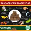 Aroma Depot Raw African Black Soap Bars From Ghana (3 lbs.) view 2