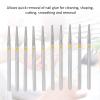 Sonew 50pcs Nail Drill Bits, Professional Nail File Grinding Head for Nail Technician Nail Art Beginners, Fine Nail Drill Set for Home and Salon view 2