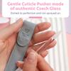 BONA FIDE BEAUTY Glass Cuticle Pusher - Dual Ended Manicure Stick - Premium Czech Tools view 2